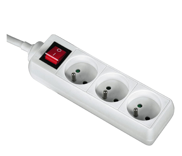 Hama Listwa zasilająca Standard 3 gn, 1,5 m biała - 1416382 - zdjęcie 2